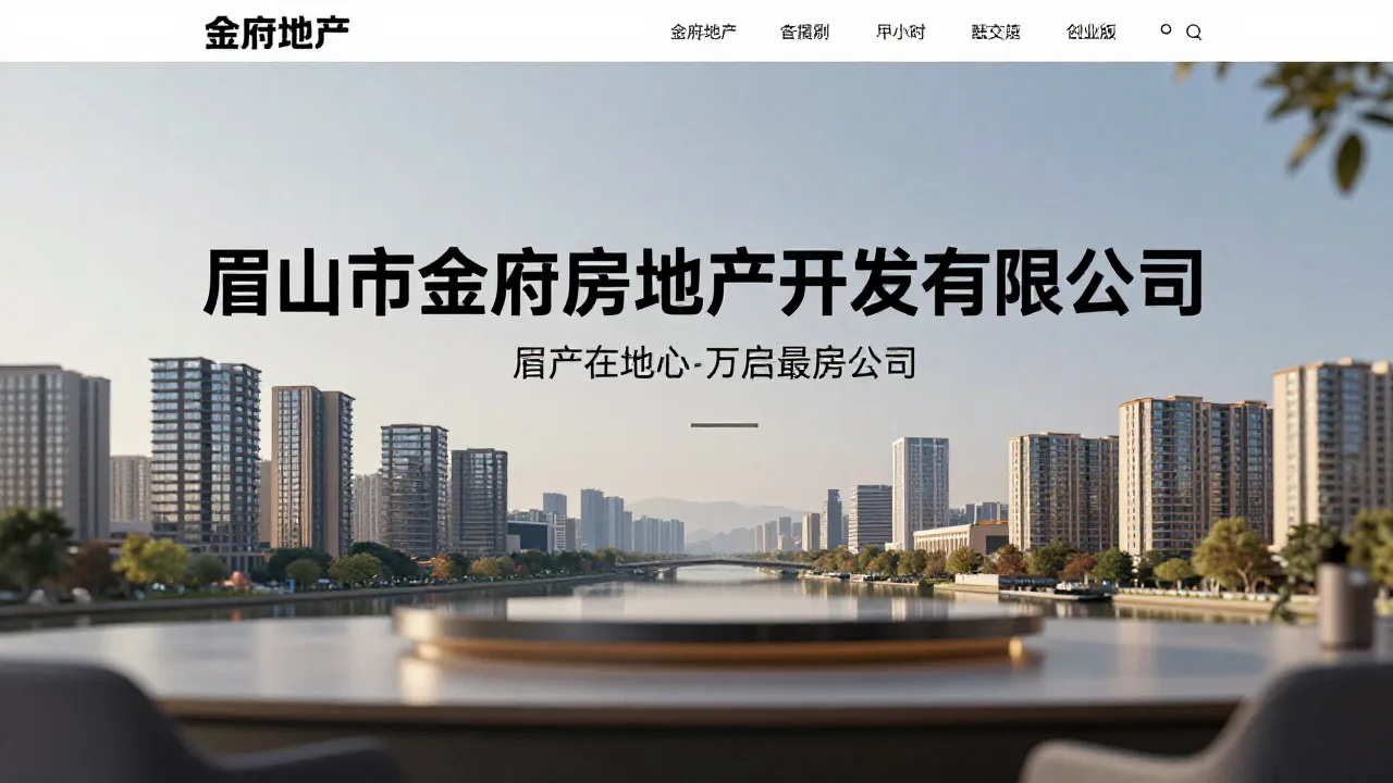 眉山市金府房地产开发有限公司 首页主视觉